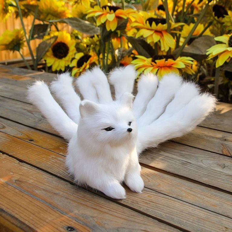 White Fox Stuffed Animal - Plushie Pulse