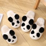 Fluffy Panda Slippers