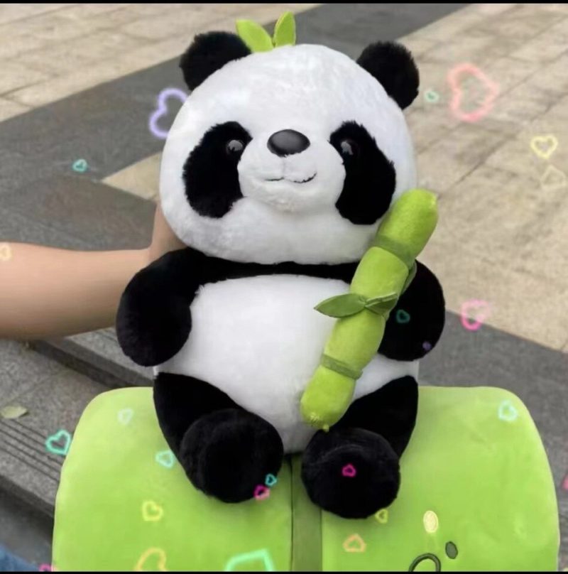 panda plush hat