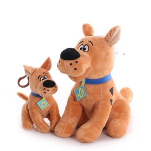 Llavero de peluche Scooby Doo | Llavero de juguete de peluche de perro de película de anime de 15/22 cm