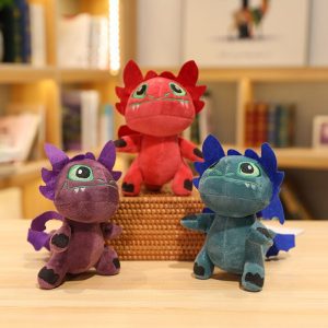Dragão desdentado de pelúcia | Brinquedo de dinossauro leve e agitador da Disney - presente infantil cheio de algodão PP