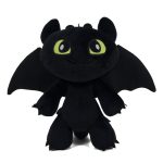 Peluche sin dientes ponderado | Peluche Dragón Negro Kawaii