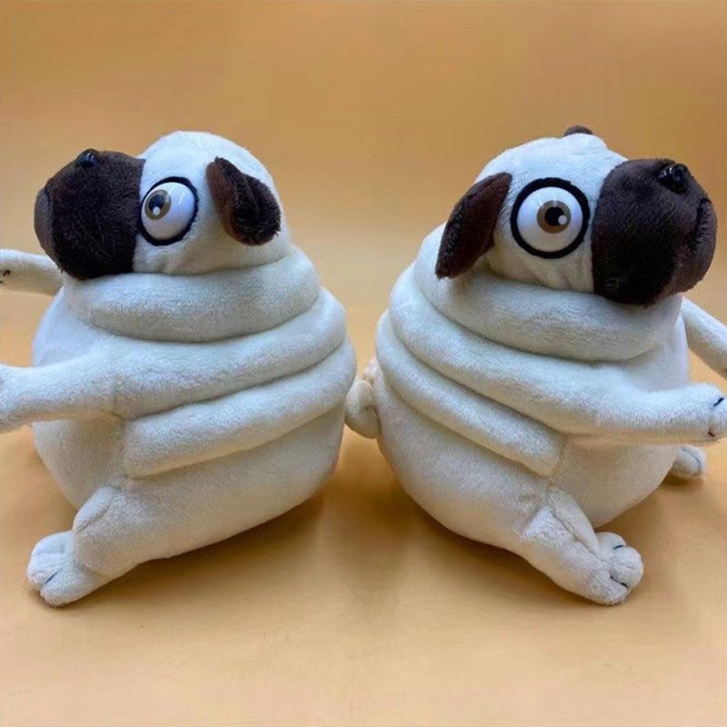 Chien bulldog français en peluche