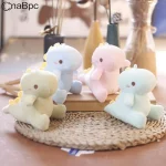 Pequeño dinosaurio de peluche | Colgante de mochila con llavero de animal relleno pequeño y lindo Kawaii de 12cm