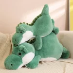 Dinosaure pondéré vert | Peluche dinosaure Kawaii, animaux en peluche