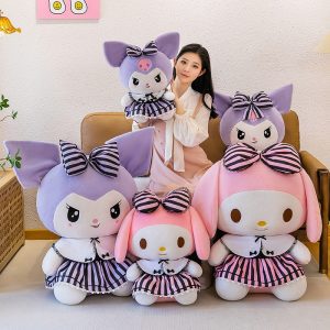 Giant Kuromi Plush ｜ Sanrio Black Kuromi Mymelody Plush Stuffed Dolls - Birthday Gift For Girls