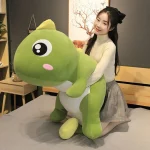 Dinosaure en peluche lesté Pillowfort | Jouet en peluche de dinosaure long et de grande taille de 60 à 130 cm