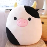 Squishmallows Oficial Kellytoy Plush Farm Squad Squishy Soft Plush Toy Animals (7,5 polegadas, Connor The Cow) (7,5 polegadas)