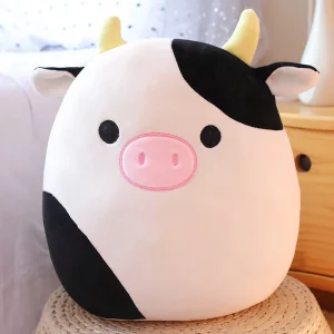 Squishmallows Official Kellytoy Plush Farm Squad Squishy Soft Plush Toy Animals (7.5 inch, Connor The Cow) (7.5 inch)
