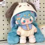 Peluche Cat Miku ~ Poupée en peluche Hatsune Miku - Poupée en forme de cœur girly super douce de haute qualité avec squelette de bébé