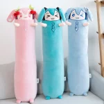 Oreiller de tête en peluche Miku Hatsune | Oreiller Long en peluche Fufu en fleurs de cerisier et neige, 80cm