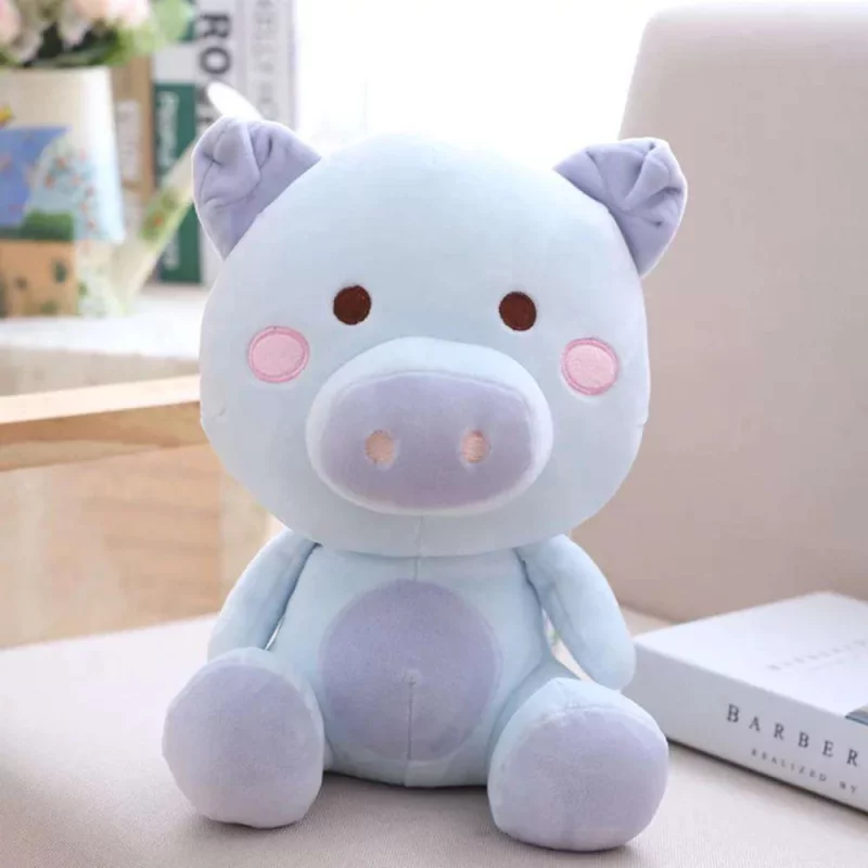 Oriental Pig Wearing Blue Clothes Plush toy