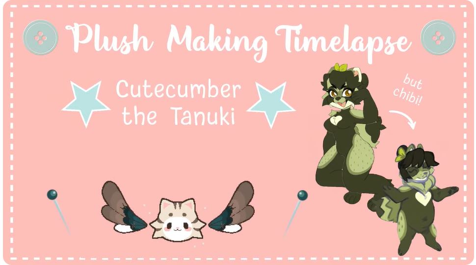 Creating a Plush Toy of Cutecumber the Tanuki
