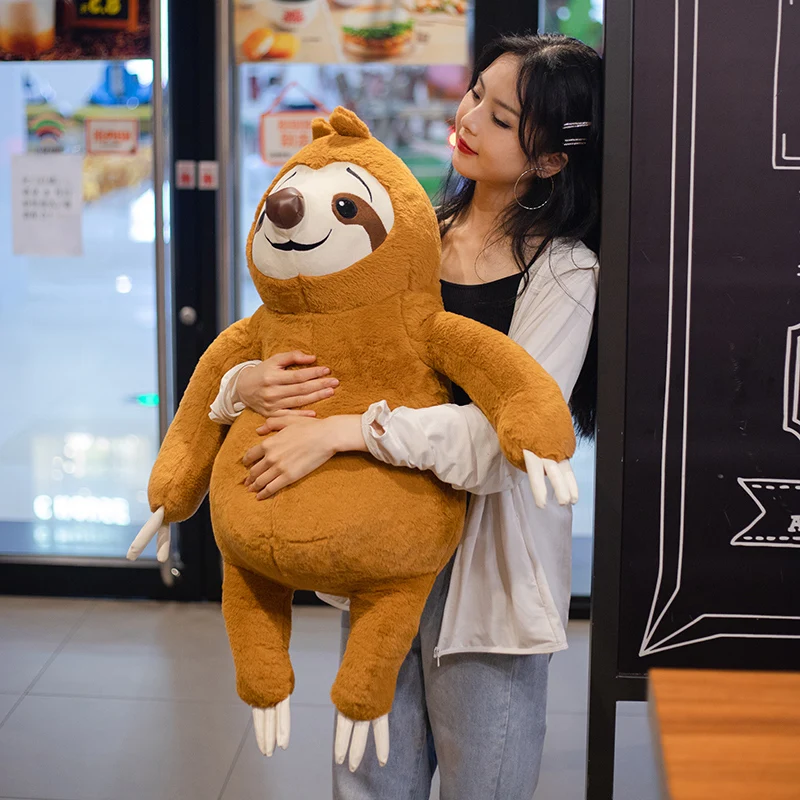 Huge Sloth Stuffed Animal | Korea TV Backstreet Rookie Simulation Stuffed Sloth Toy -6