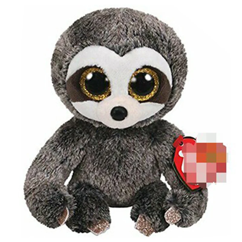 Rainbow Sloth Stuffed Animal | 15cm Ty Beanie Boos Cute Sloth Monkey Couple Dolls -5