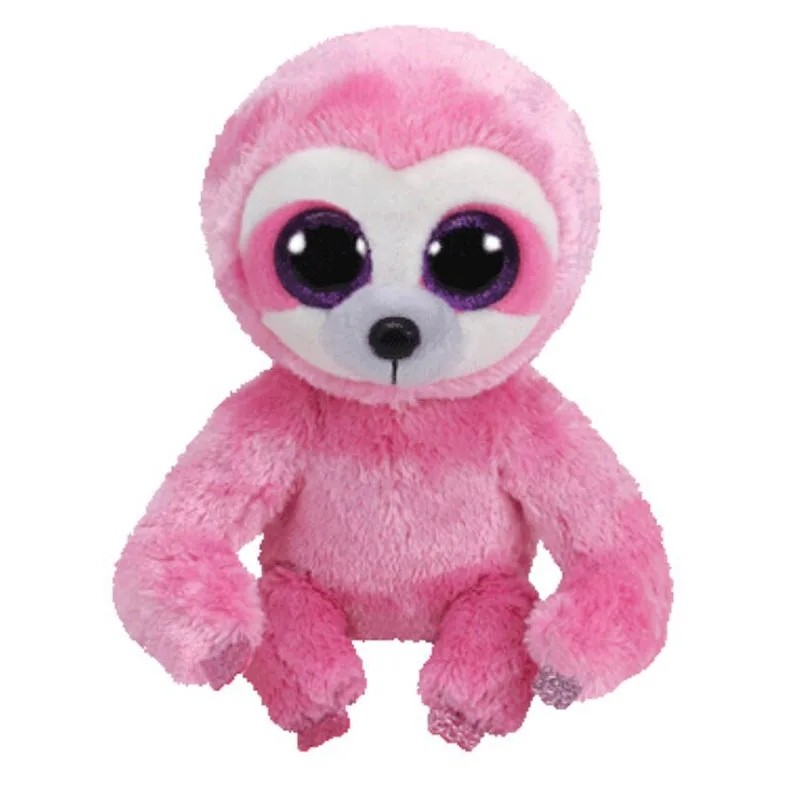 Rainbow Sloth Stuffed Animal | 15cm Ty Beanie Boos Cute Sloth Monkey Couple Dolls -2