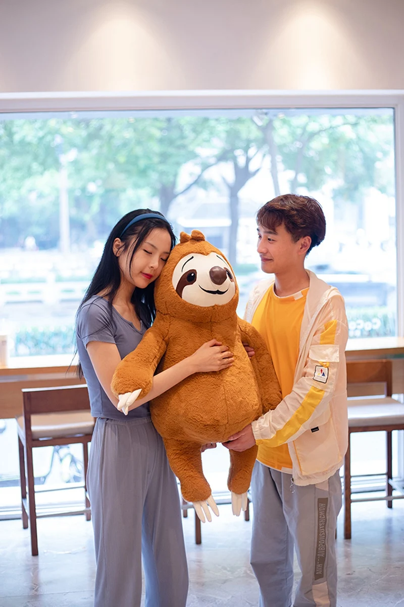 Huge Sloth Stuffed Animal | Korea TV Backstreet Rookie Simulation Stuffed Sloth Toy -9
