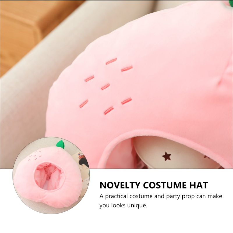 Peach Stuffed Headwear Cap | Funny Party Hats -5