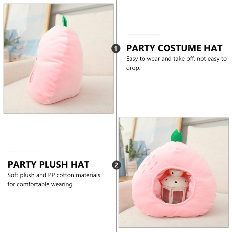 Peach Stuffed Headwear Cap | Funny Party Hats -6