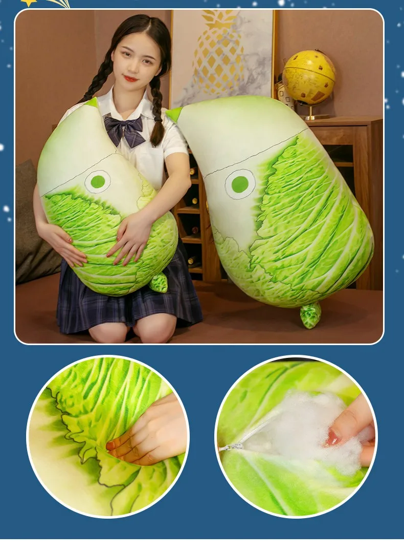 Chinese Cabbage Bird Plush Pillow -3