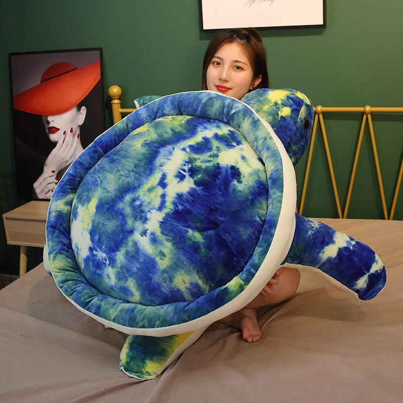 Colorful Plush Tortoise Toy | Cute Turtle Plush Pillow -5
