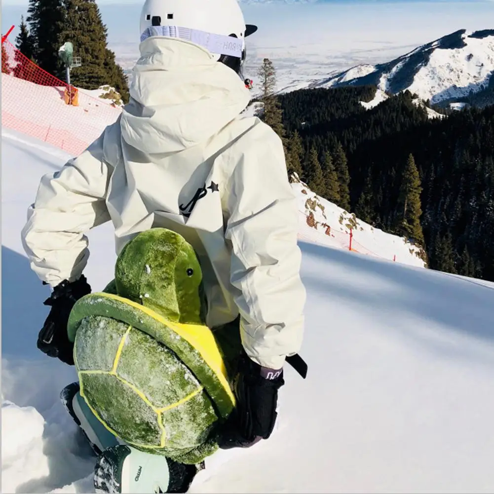 Skiing Turtle Plush | Turtle Snowboard Protection Ski Snowboard Hip Protection -2