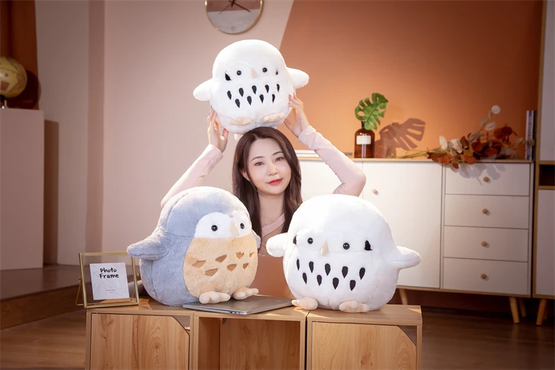 Korean Owl Plush | Round Bird Owl Plushies -6