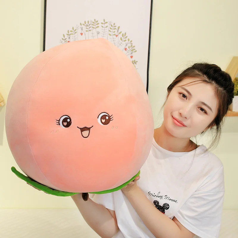 Soft Peach Plush Toy -1