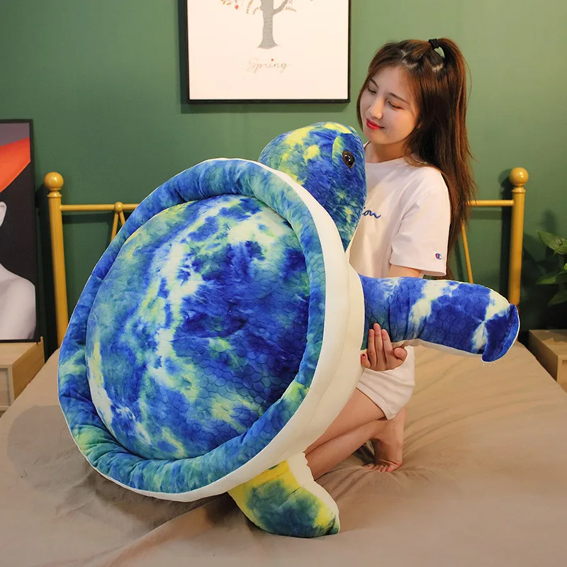 Colorful Plush Tortoise Toy | Cute Turtle Plush Pillow -8