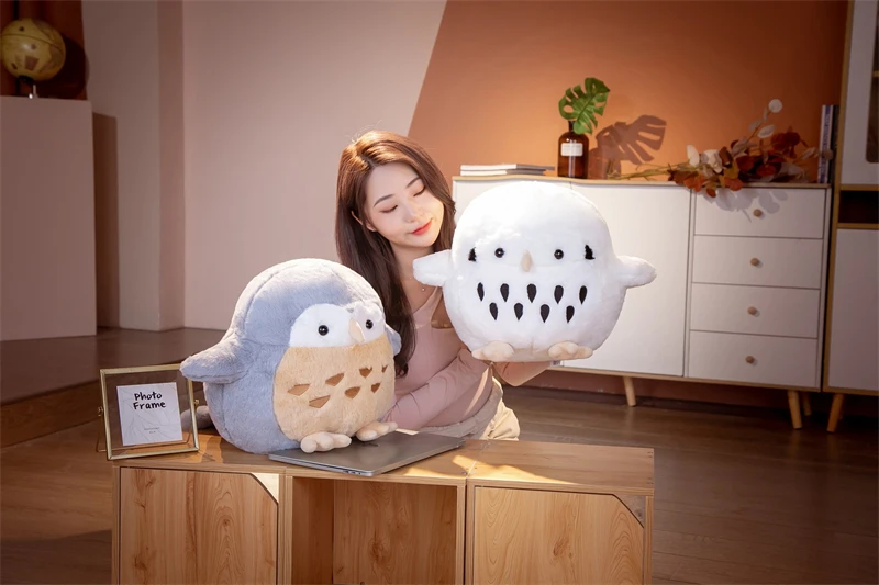 Korean Owl Plush | Round Bird Owl Plushies -7