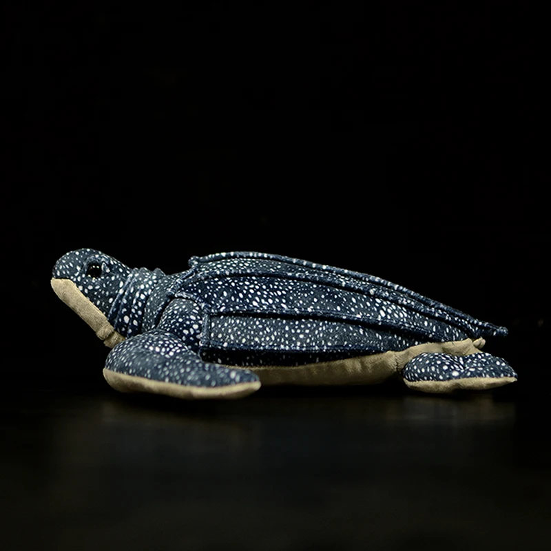 Leatherback Turtle Stuffed Toy | 30cm Real Life Tortoise Model Plush -3