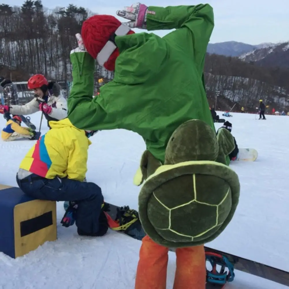 Skiing Turtle Plush | Turtle Snowboard Protection Ski Snowboard Hip Protection -11