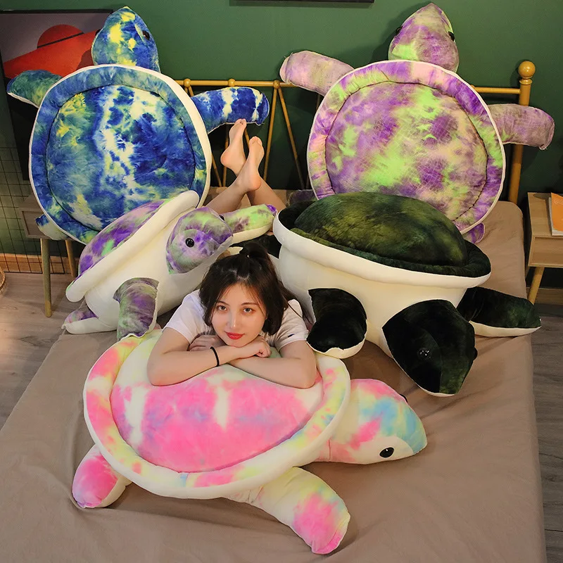 Colorful Plush Tortoise Toy | Cute Turtle Plush Pillow -14