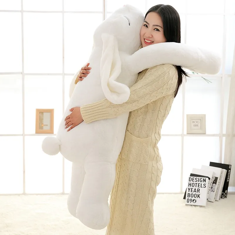 Korean Giant Bunny Plush | 47.2 Inch Big Long Ear Rabbit Stuffed Pillow -6