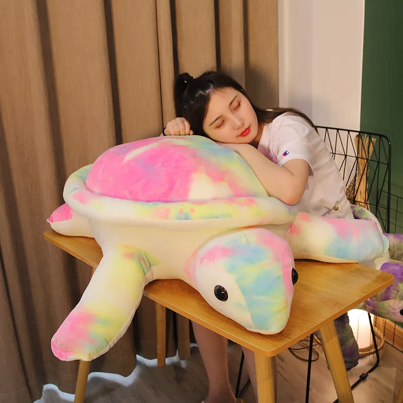 Colorful Plush Tortoise Toy | Cute Turtle Plush Pillow -11