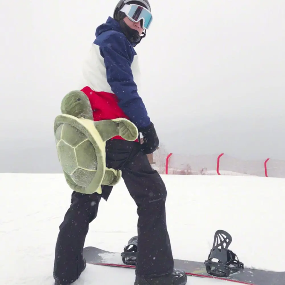 Skiing Turtle Plush | Turtle Snowboard Protection Ski Snowboard Hip Protection -1