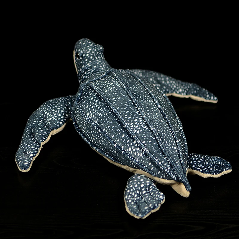 Leatherback Turtle Stuffed Toy | 30cm Real Life Tortoise Model Plush -4