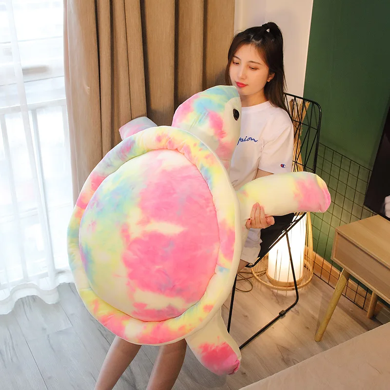 Colorful Plush Tortoise Toy | Cute Turtle Plush Pillow -10
