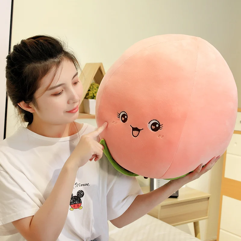 Soft Peach Plush Toy -3