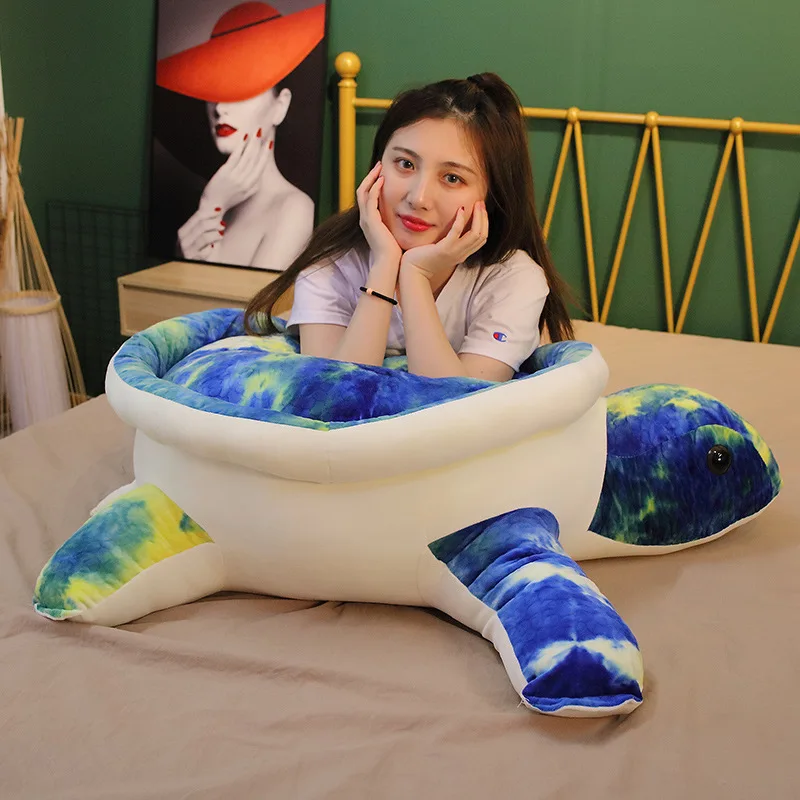 Colorful Plush Tortoise Toy | Cute Turtle Plush Pillow -6