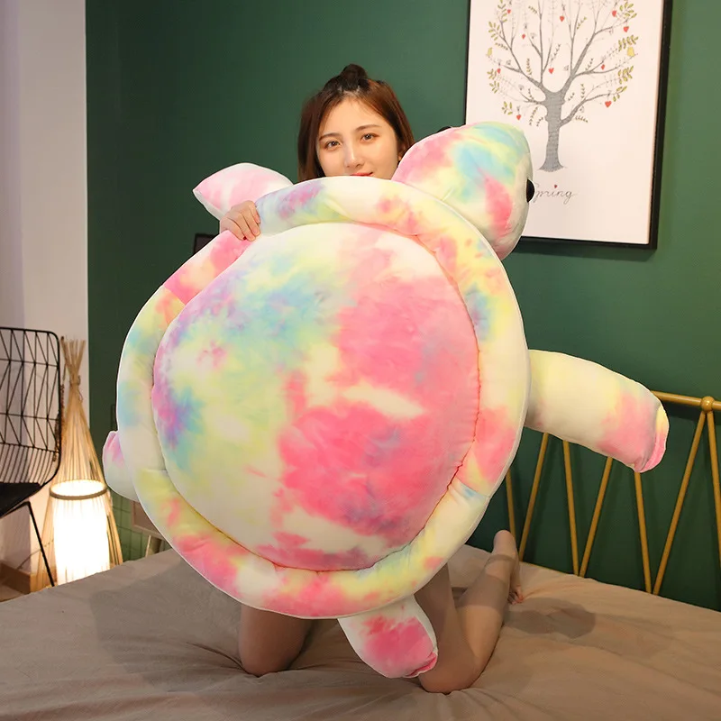 Colorful Plush Tortoise Toy | Cute Turtle Plush Pillow -2