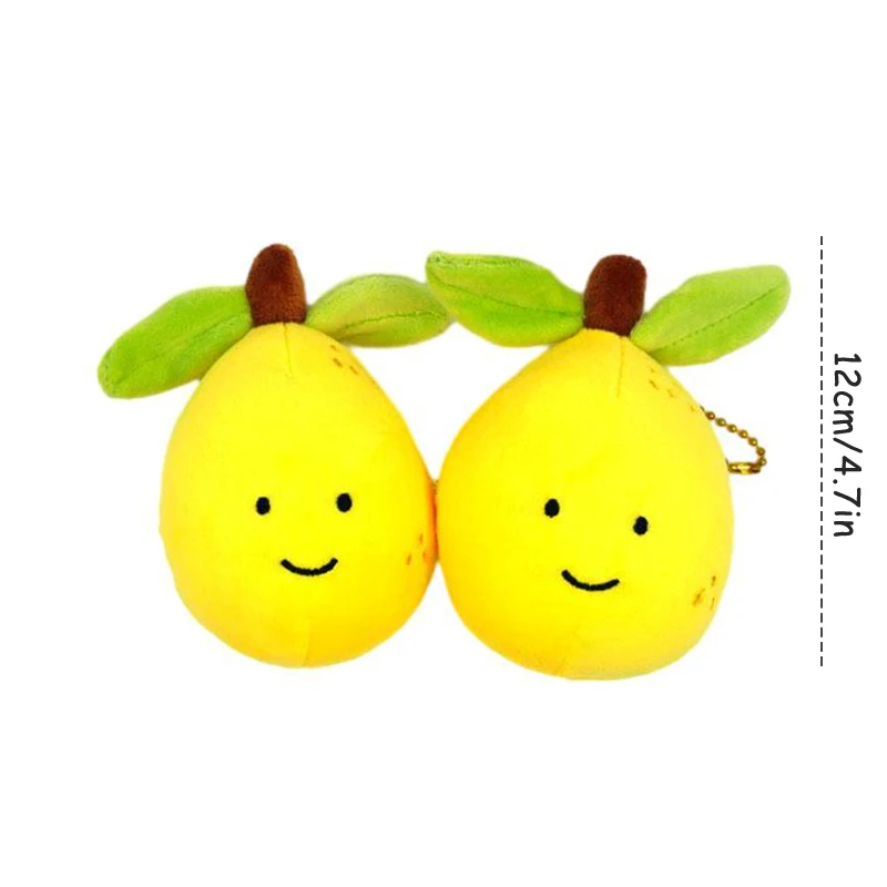 Lemon Plush KeyChain | Fruit Vegetable Doll Pendant Key -8