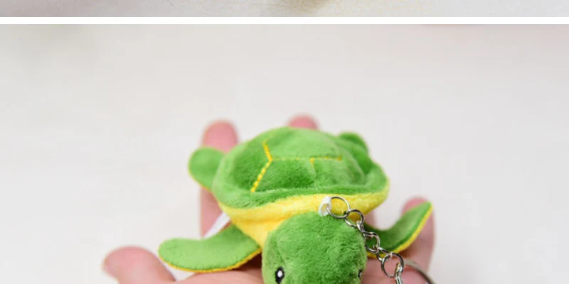 Cute Turtle Plush Keychain -4