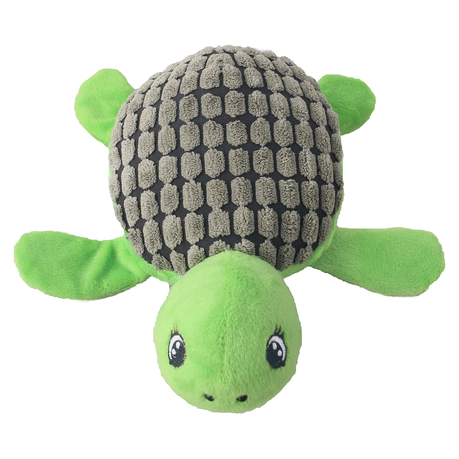 Turtle Plush Dog Toy | Rattling Paper Squeaking Marine -4