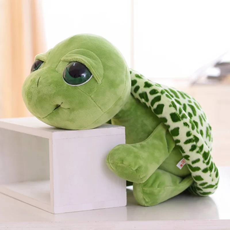 Green Big Eyes Turtle Plush Toy -4