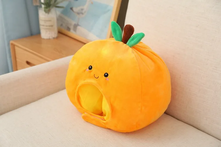 Cartoon Orange Fruit Cap | Cute and Durable Plush Headgear with Exquisite Design -21