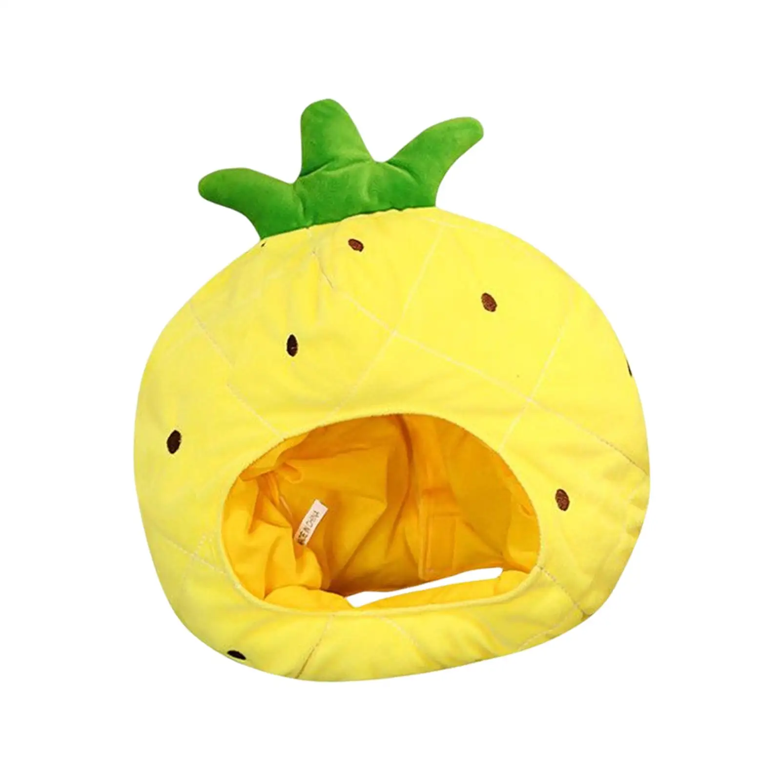 Funny Pineapple Plush Hat | Comfortable and Warm, Cartoon Novelty Fruit Headwear -3