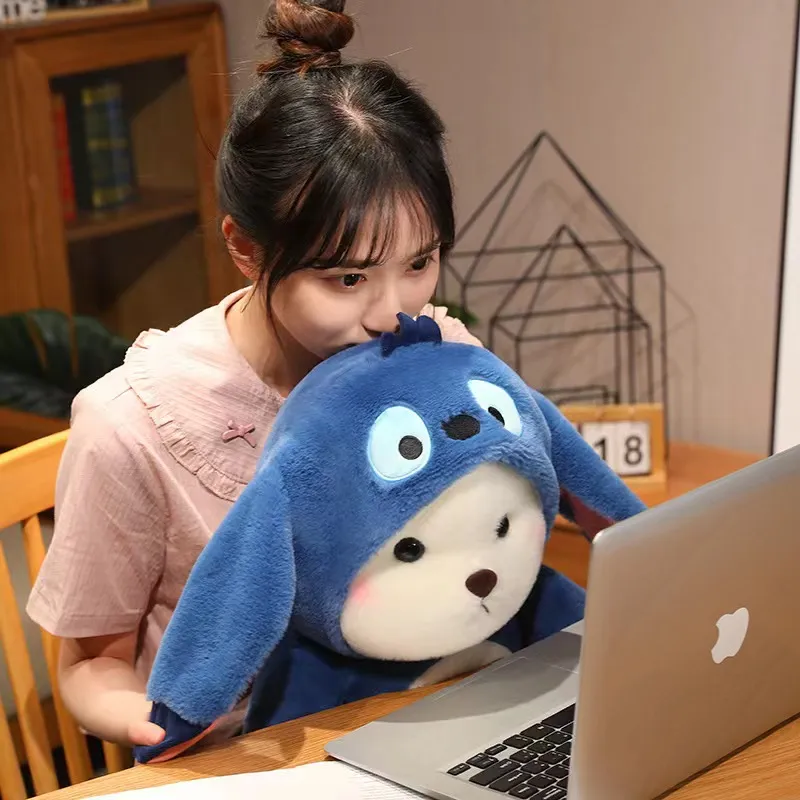 Korean Bear Plush | Cute Bear Turn Into Disney Stitch Plush Toys -12