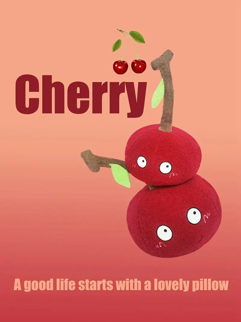 Soft Cherry Plush Toy -5