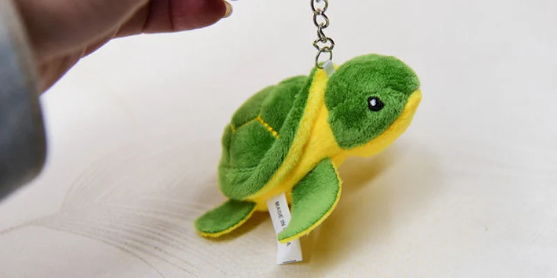 Cute Turtle Plush Keychain -3